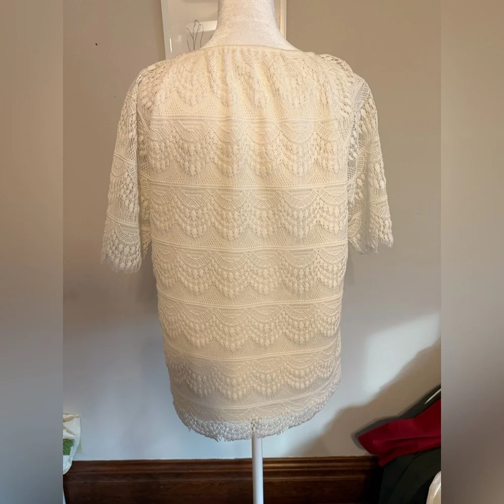 Westport White Lace Blouse